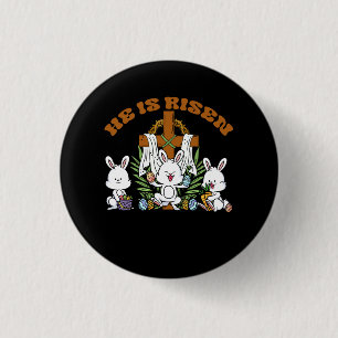 Er ist trendy Christlich Osterhase unter Fa. Button