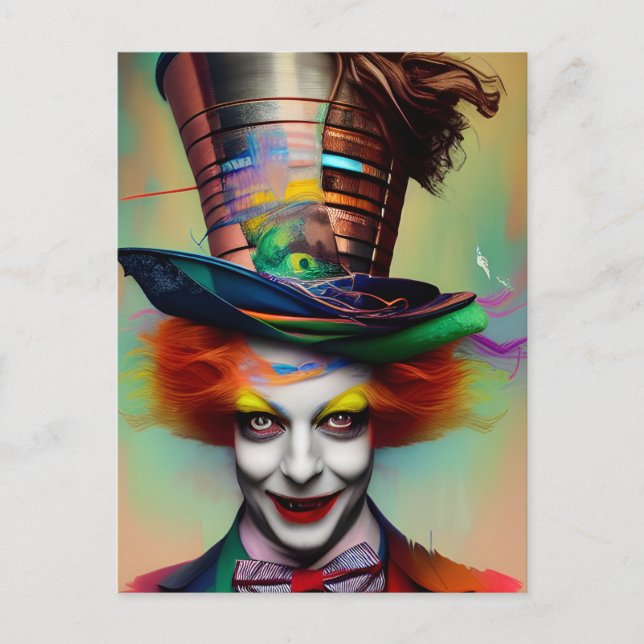 Er ist verrückte Postkarte (Vorderseite)