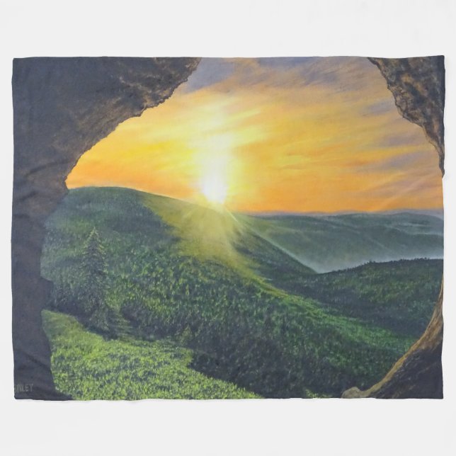 Er ist verschwiegen! fleecedecke (Vorderseite (Horizontal))