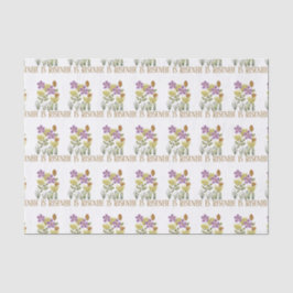 Er ist zu Ostern floral Seidenpapier