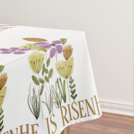 Er ist zu Ostern floral Tischdecke