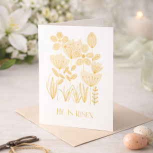 Er ist zu Ostern verschont Folienkarte