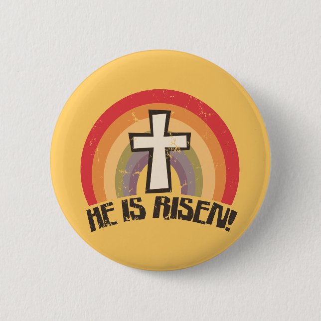 Er ist zu Zeiten religiöser Oster Button (Vorderseite)