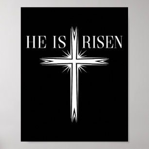 Er ist zum heiligen Christkreuz zum glücklichen Os Poster