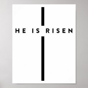 Er ist zum Jesus-Ostertag-Christentum-Kreuzfahrer Poster