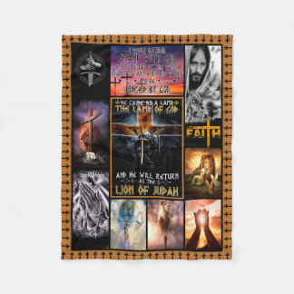 Er kam als Lamm zum Lamm Gottes Löwen Judas Fleecedecke