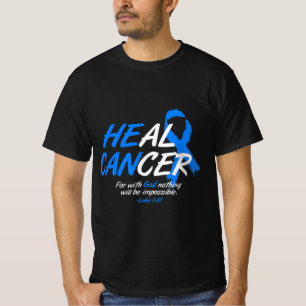 Er kann Krebs Ataxie Awareness Month Geschenk Blu T-Shirt