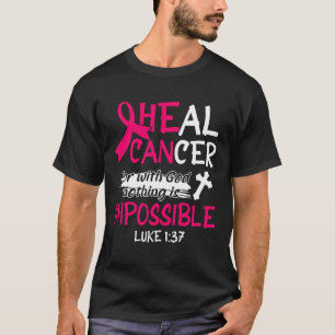 Er kann Rosa Brustkrebs Schleife Erholung Fai heil T-Shirt