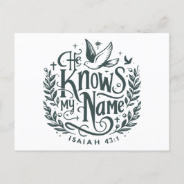 Er kennt meinen Namen Postkarte