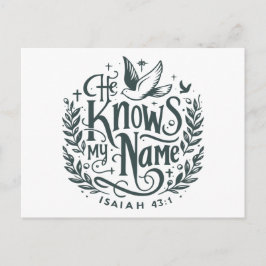 Er kennt meinen Namen Postkarte