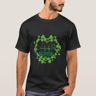 Er Kleeblatt Nurse St Patrick's Day Nursing für T-Shirt