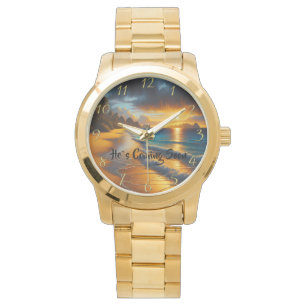 ER KOMMT BALD AUF DEN Christlichen Zwergmeer Armbanduhr