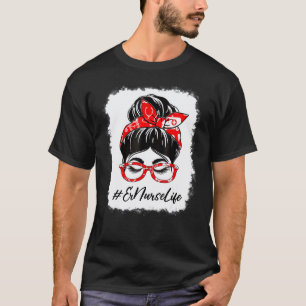 Er Krankenpfleger gebleichtes unordentliches Dutt  T-Shirt