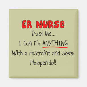 Er-Krankenschwester "vertrauen mir" lustige T - Magnet