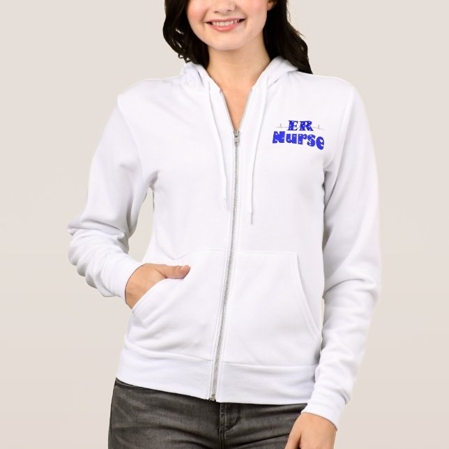 Er-Krankenschwester-ZipHoodie Hoodie (Vorderseite)