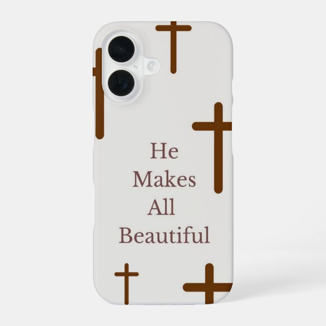 "Er macht alles schön" IPhone-Fall iPhone 16 Hülle (Rückseite)