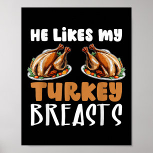 Er mag meine Türkei Brüste ein paar Matching Thank Poster