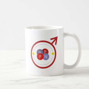 Er-Man-Helium-Atom-Aussenseiter-lustiges Logo Kaffeetasse