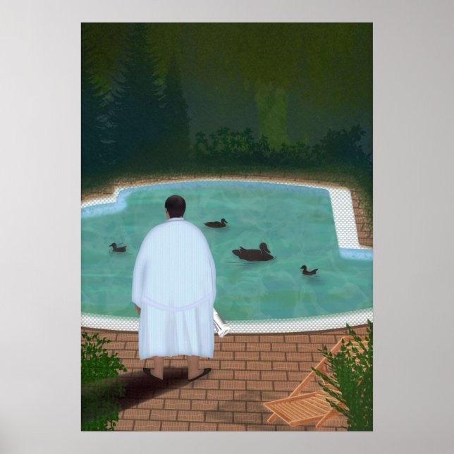 Er mit diesen Enten Poster (Vorne)