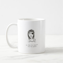 er mochte sie trotz der Eyepatch-Tasse Kaffeetasse