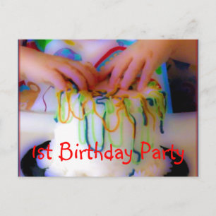 ęr Modèle d'invitation de fête d'anniversaire