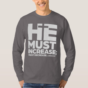 Er muss steigen (weiß) T-Shirt