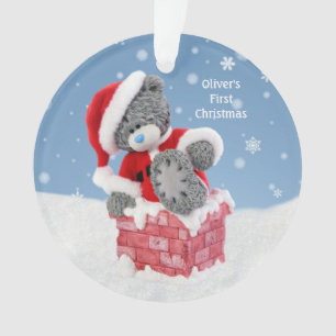 Ęr Noël du bébé, ours de nounours de Père Noël