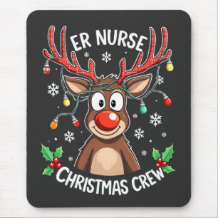 ER NurChristmas Crew Pflege Weihnachten Weihnachte Mousepad