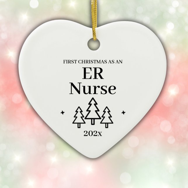 ER Nurse 2024 Erster Weihnachtsschmuck (ER Nurse 2024 First Christmas Ornament
)
