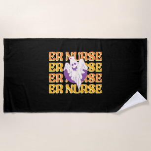 ER Nurse Boo Crew Emergency Room Nurbreak Hallowee Strandtuch