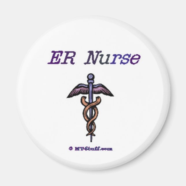 ER Nurse Caduceus Magnet (Vorne)