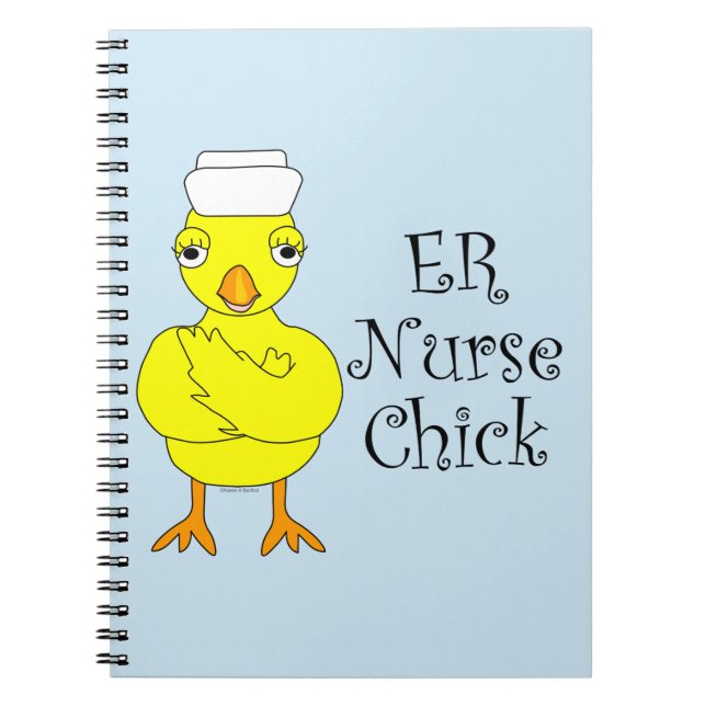 ER Nurse Chick Notizblock (Vorderseite)