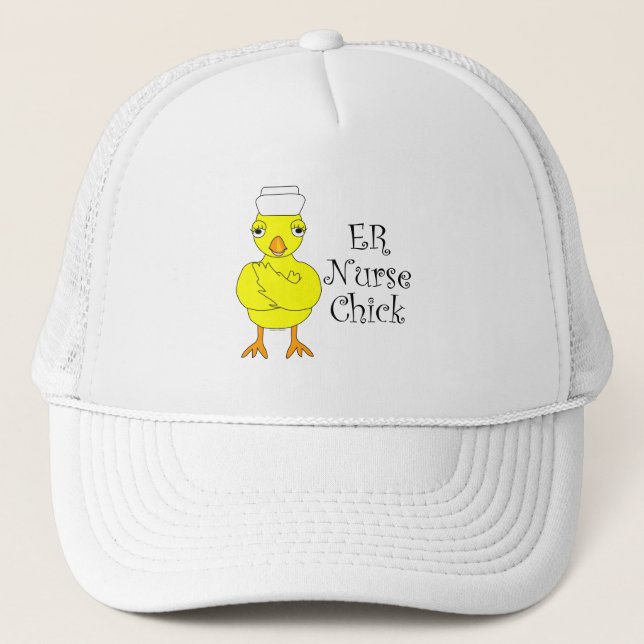 ER Nurse Chick Truckerkappe (Vorderseite)