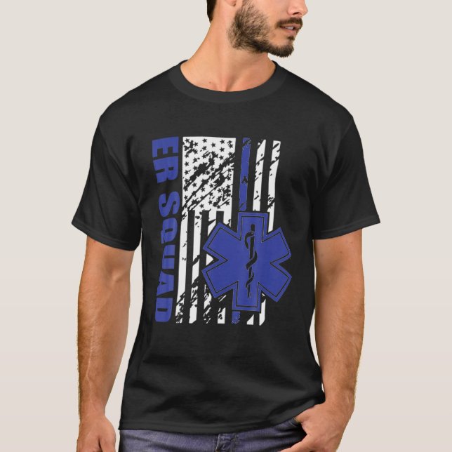 ER Nurse Doctor Emergency Room Hospital Squad T-Shirt (Vorderseite)