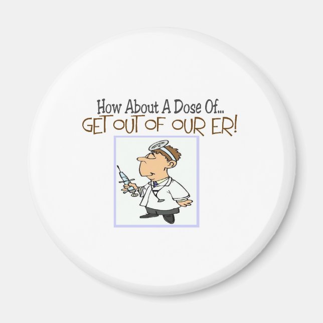 ER Nurse Funny Gifts Magnet (Vorne)