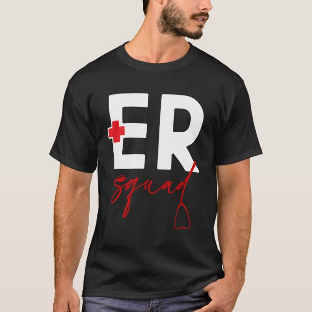 Er Nurse Print Er Squad T-Shirt (Vorderseite)