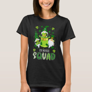ER Nurse Squad Pflege St Patrick Day Gnomes Irish T-Shirt