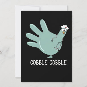ER Nurse Turkey Gobble Squad ER Nurse Erntedank Einladung