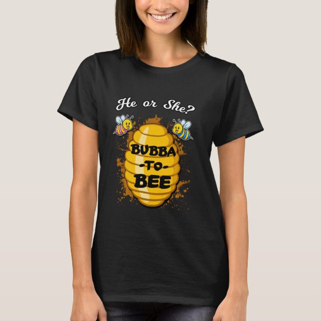 Er oder sie Bubba wird die Bekanntgabe der Gender  T-Shirt (Vorderseite)