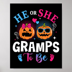 Er oder sie empfinden es als Pumpkin Gender Reveal Poster