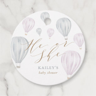 Er oder sie Geschlecht offenbaren Luftballon Babyd Geschenkanhänger