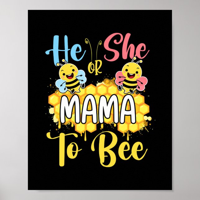 Er oder sie Mama, um eine Genderoffenbarung zu erh Poster (Vorne)