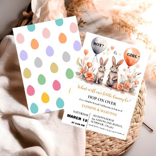 Er oder sie Ostersonnigen Balloons-Geschlecht enth Einladung