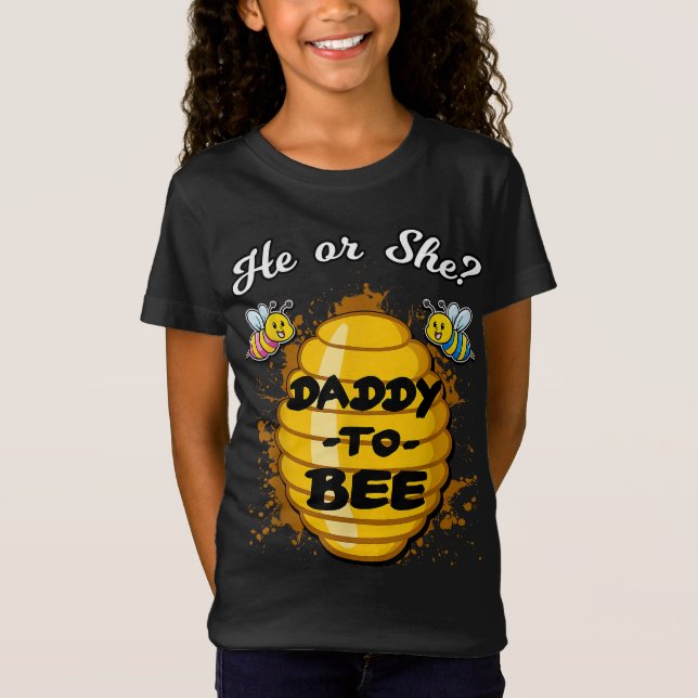 Er oder sie Papa wird die Bekanntgabe der Gender-B T-Shirt (Vorderseite)