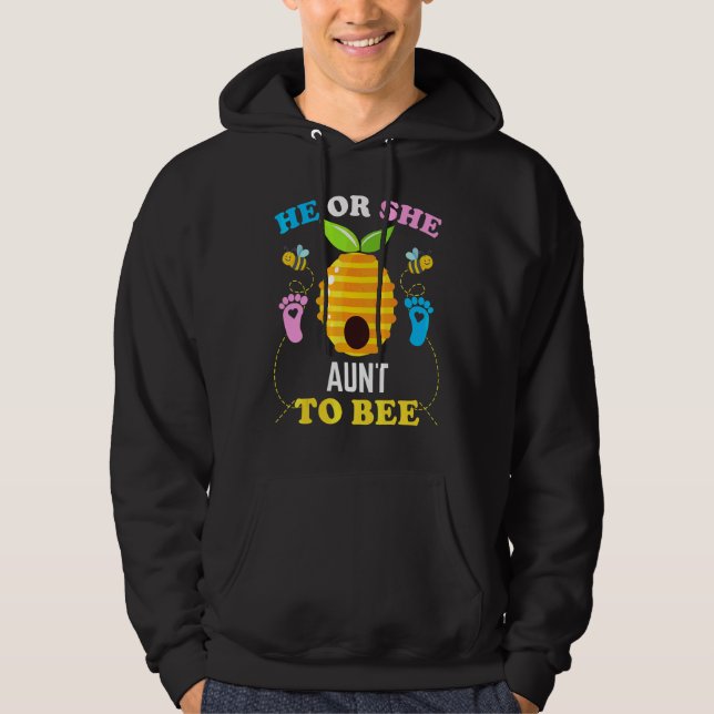 Er oder sie Tante, um Biene Geschlecht Enthüllung  Hoodie (Vorderseite)