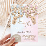 Er oder sie teddy Bären mit Balloons Gender-Offenb Einladung<br><div class="desc">Minimale,  elegante,  niedliche Gender offenbaren mit Junge 👦 Mädchen 👧 Teddybären und rosa 💗 blauen 💙 Ballons. Diese Einladung ist ein Mix aus bohemianischen und modernen einfachen Themen in Gender Enthüllungen. Vergessen Sie nicht,  die komplette Sammlung zu entdecken!</div>