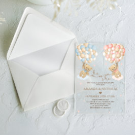 Er oder sie tragen Geschlechtsverkehr Acryleinladungen