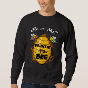 Er oder sie trauen sich, ein Gender Baby Reveal An Sweatshirt