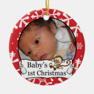 Ęr ornement fait sur commande de photo de Noël du