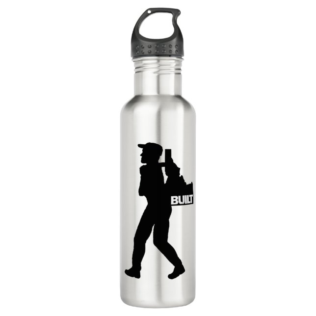 Er packt Idaho Edelstahlflasche (Vorderseite)